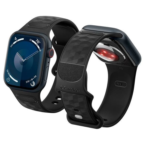 Ремінець Caseology Parallax Matte Black для Apple Watch Series 49 | 45 | 44 | 42mm AMP07136 2181649623 фото