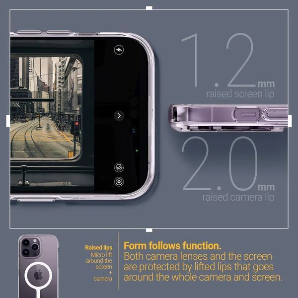 Чехол Caseology Capella Mag Clear White для iPhone 14 Pro 1774734794 фото