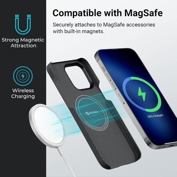 Чехол Pitaka Fusion Weaving MagEZ Case 3 Overture для iPhone 14 Pro 2658597099 фото