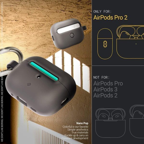 Чохол Caseology Nano Pop Prune Charcoal для Apple AirPods Pro | Pro 2 1796847440 фото