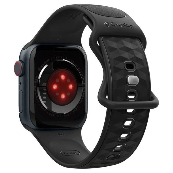 Ремінець Caseology Parallax Matte Black для Apple Watch Series 49 | 45 | 44 | 42mm AMP07136 2181649623 фото
