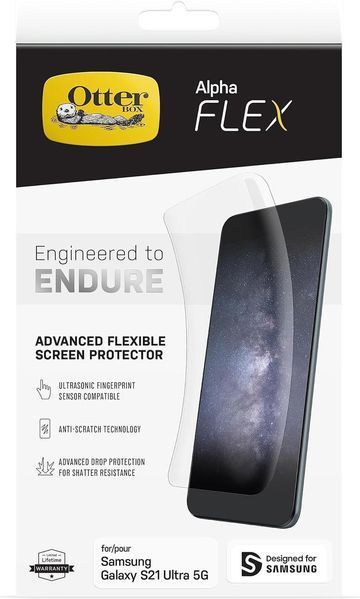 Защитная пленка на экран Otterbox Alpha Flex Flexible Screen Protector для Samsung Galaxy S21 Ultra SM-G998 2149437790 фото