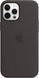 Чехол Apple Silicone Case with MagSafe Black для iPhone 12 Pro Max MHLG3ZM/A, фото 4