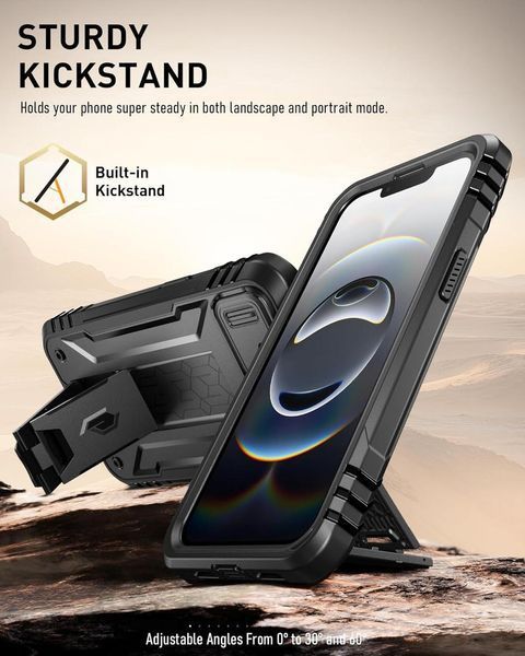 Захисний чохол 360&deg; Poetic Revolution Series Black для iPhone 16e 2801135085 фото