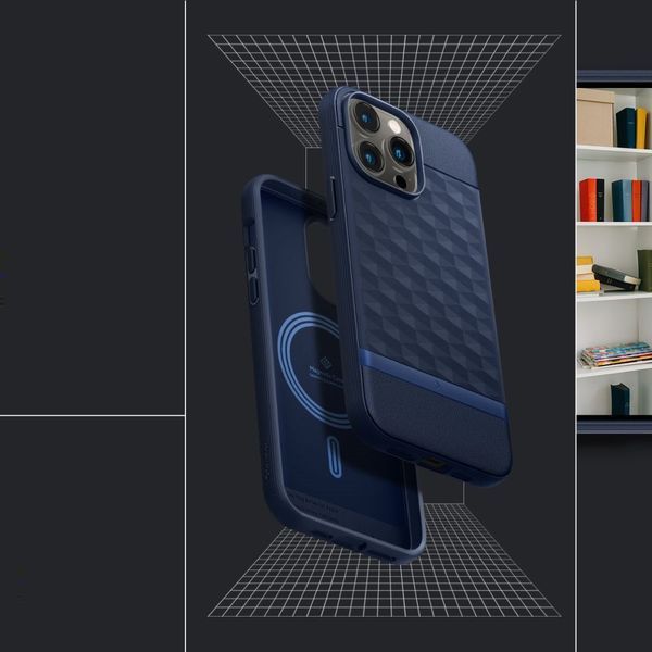 Чехол Caseology Parallax Mag Midnight Blue для iPhone 14 Pro 1774738058 фото