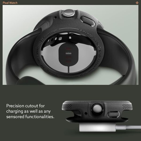 Чохол Caseology Vault Matte Black для Google Pixel Watch | Watch 2 | Watch 3 (41mm) 2119175852 фото