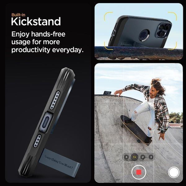 Чехол Spigen Tough Armor Mag MagSafe Metal Slate для iPhone 15 Pro Max ACS06595 1994577209 фото