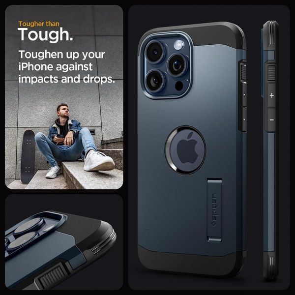 Чехол Spigen Tough Armor Mag MagSafe Metal Slate для iPhone 15 Pro Max ACS06595 1994577209 фото