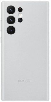 Чохол Samsung Leather Cover Light Gray для Galaxy S22 Ultra SM-S908 1796853316 фото