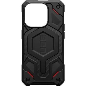 Чохол UAG Monarch Pro MagSafe Carbon Fiber Black Red для iPhone 15 Pro 3097833398 фото