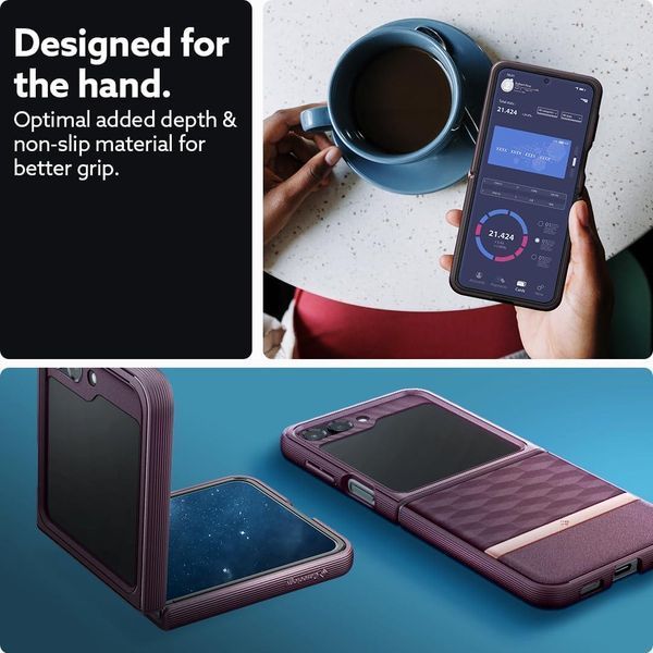 Чехол Caseology Parallax Burgundy для Samsung Galaxy Flip 5 ACS06244 2084326950 фото