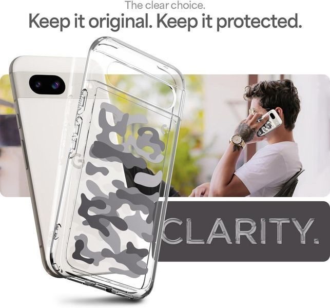 Чехол Spigen Ultra Hybrid Military Camo Clear для Google Pixel 8a ACS07609 2511870157 фото