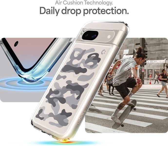 Чехол Spigen Ultra Hybrid Military Camo Clear для Google Pixel 8a ACS07609 2511870157 фото