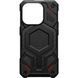 Чехол UAG Monarch Pro MagSafe Carbon Fiber Black Red для iPhone 15 Pro 3097833398 фото 1