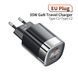 Зарядное устройство Toocki 35W GaN Fast Charging Mini Wall Charger PD Daul USB Type C Black 1937628326 фото 2