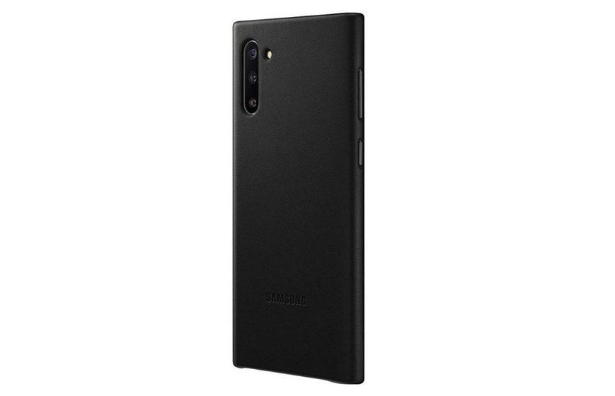 Официальный Чехол Samsung Leather Back Cover Black для Samsung Galaxy Note 10 SM-N970 1280078261 фото