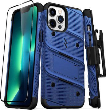 Захисний чохол Zizo Bolt Series Blue з кліпсою для iPhone 13 Pro Max 1645915339 фото