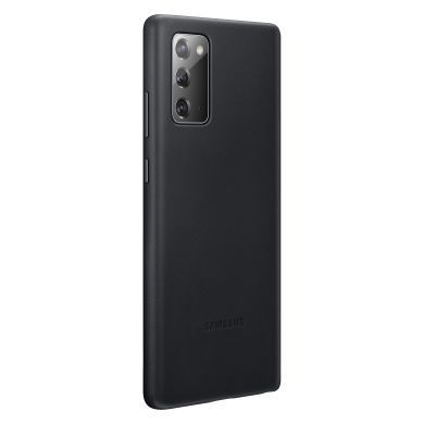 Чехол Samsung Leather Back Cover Black для Galaxy Note 20 SM-N980 1977919732 фото