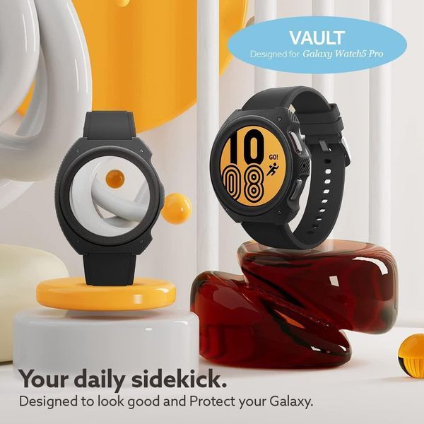 Чохол Caseology Vault Matte Black для Galaxy Watch 5 Pro 45mm