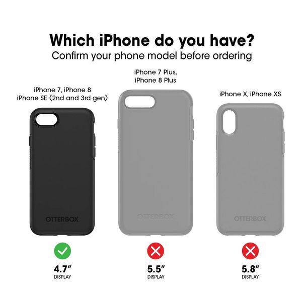 Захисний чохол OtterBox Viva Series Black для iPhone 7 | 8 | SE 2020 | SE 2022 2011808443 фото