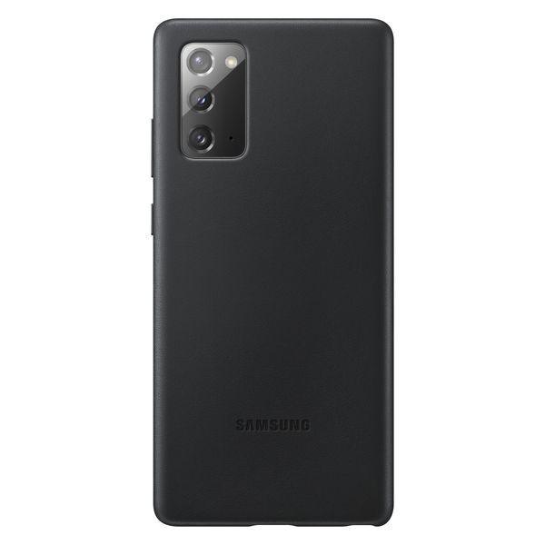 Чехол Samsung Leather Back Cover Black для Galaxy Note 20 SM-N980 1977919732 фото