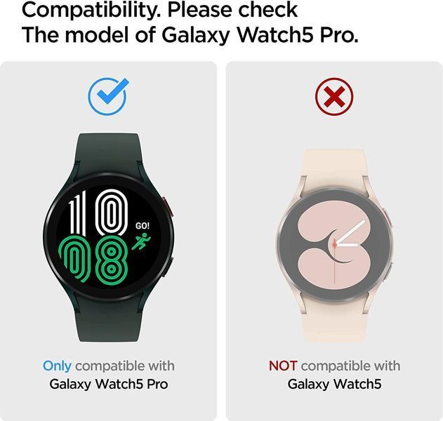 Чохол Caseology Vault Matte Black для Galaxy Watch 5 Pro 45mm