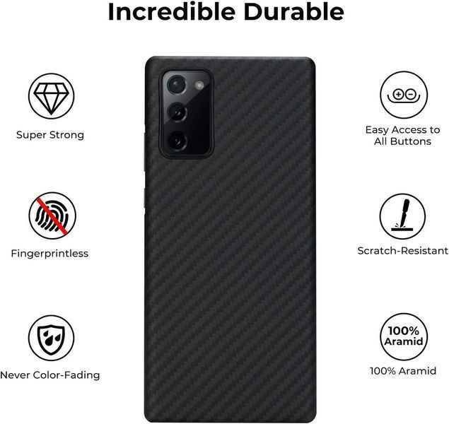 Чехол Pitaka Air Case Black Gray для Samsung Galaxy Note 20 SM-N980 2099781840 фото