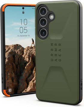 Чехол UAG Civilian Series Olive Drab для Samsung Galaxy S24 3100076692 фото