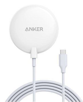 Бездротовий зарядний пристрій Anker PowerWave Magnetic Pad Lite White 1870684857 фото