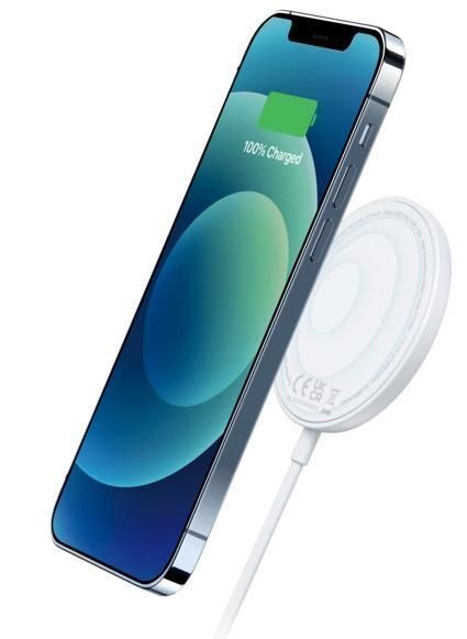 Бездротовий зарядний пристрій Anker PowerWave Magnetic Pad Lite White 1870684857 фото