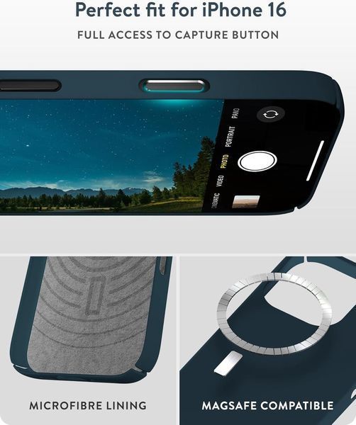 Чохол Mous MagSafe Limitless 6.0 Thin PC Marine для iPhone 16 Pro Max 2432581877 фото