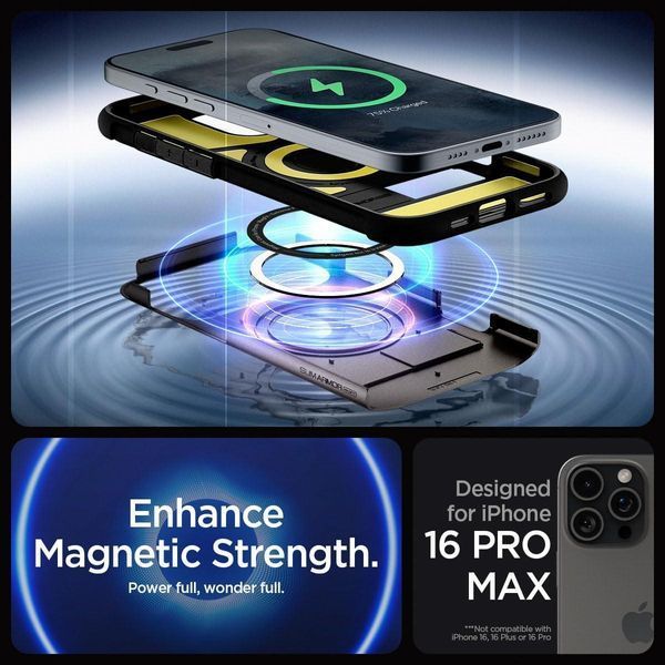 Чехол Spigen Slim Armor MagFit Gunmetal для iPhone 16 Pro Max ACS08033 2559032892 фото