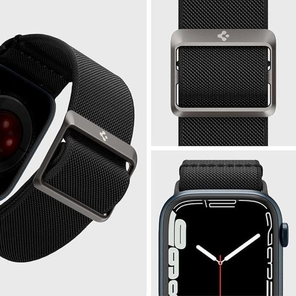 Нейлоновый ремешок Spigen Lite Fit Black для Apple Watch 49 | 45 | 44 | 42mm AMP02286 2011828252 фото
