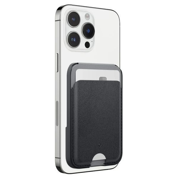 Підставка - картхолдер Caseology Nano Pop Card Holder MagSafe & Stand Black Sesame AFA059789 2184000755 фото
