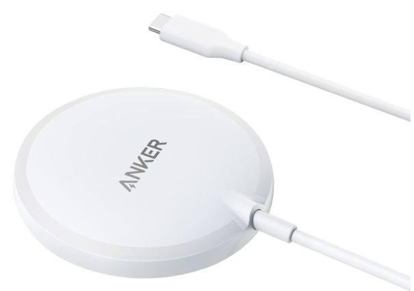 Бездротовий зарядний пристрій Anker PowerWave Magnetic Pad Lite White 1870684857 фото