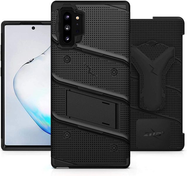 Протиударний чохол Zizo Bolt Series Black з кліпсою для Samsung Galaxy Note 10 Plus SM-N975 1645917405 фото