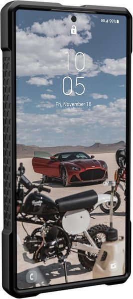 Оригинальный чехол UAG Monarch Pro Carbon Fiber Black для Samsung Galaxy S23 Ultra SM-S918