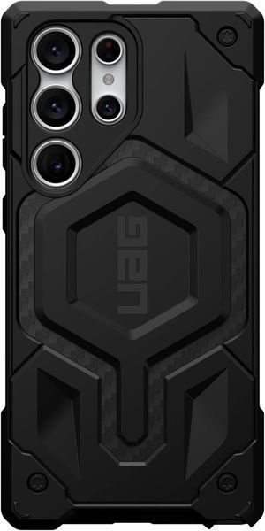 Оригинальный чехол UAG Monarch Pro Carbon Fiber Black для Samsung Galaxy S23 Ultra SM-S918