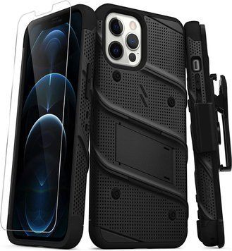 Захисний чохол Zizo Bolt Series Black з кліпсою для iPhone 12 Pro Max 1693159365 фото