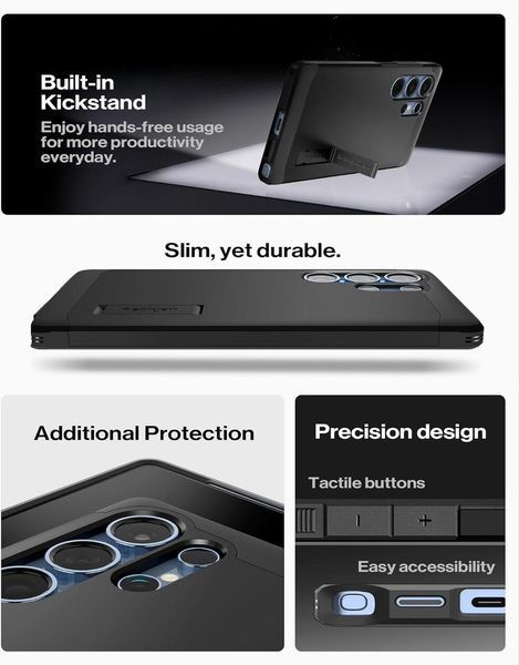 Чохол Spigen Tough Armor MagFit Black для Samsung Galaxy S25 Ultra SM-S938 ACS08964 2511593348 фото