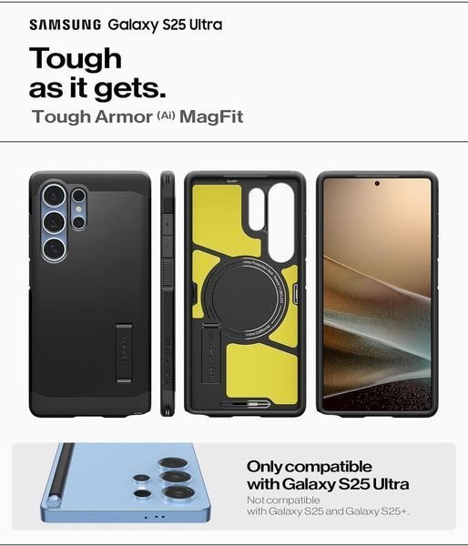 Чохол Spigen Tough Armor MagFit Black для Samsung Galaxy S25 Ultra SM-S938 ACS08964 2511593348 фото