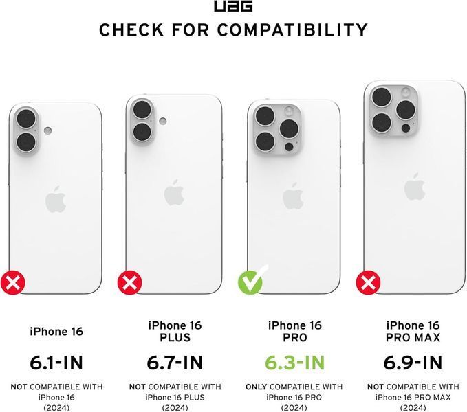 Чохол UAG Civilian MagSafe Mallard для iPhone 16 Pro 3069295578 фото