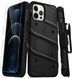 Противоударный чехол Zizo Bolt Series Black с клипсой для iPhone 12 Pro Max, фото 1