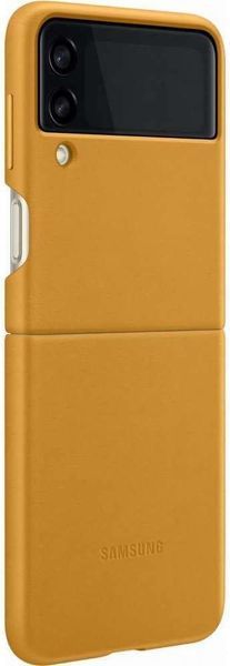 Чохол Sasmung Leather Cover Mustard для Galaxy Z Flip 3 2387022700 фото