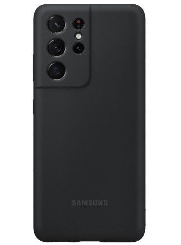 Оригинальный чехол Samsung Silicone Cover Black для Galaxy S21 Ultra 5G SM-G998