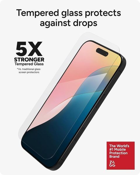 Захисне скло Zagg InvisibleShield Glass Elite+ для iPhone 17 Pro 3163901128 фото