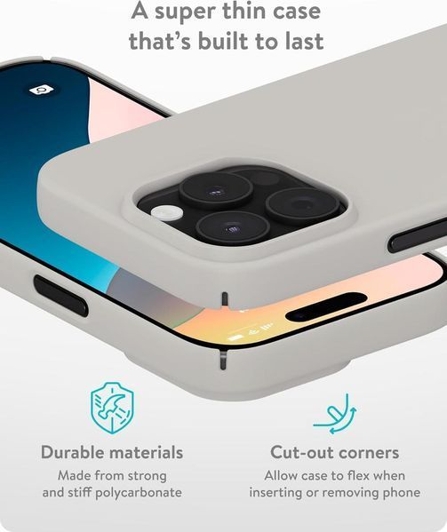 Чехол Mous MagSafe Super Thin 2.0 Stone для iPhone 16 Pro Max 2432600428 фото