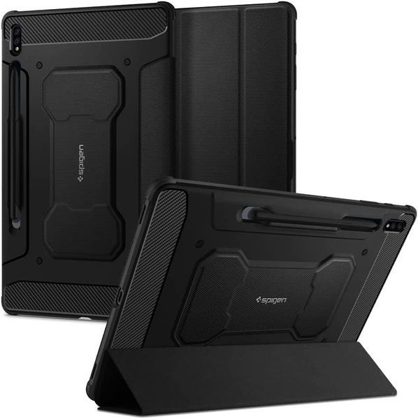 Чехол Spigen Rugged Armor Pro Black для Galaxy Tab S7 Plus | S8 Plus ACS01607 1855693222 фото