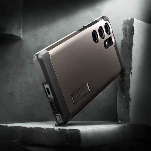 Чохол Spigen Tough Armor Gunmetal для Samsung Galaxy S23 Ultra SM-S918 ACS05624