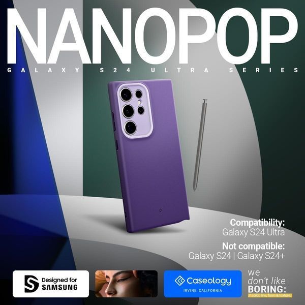 Чохол Caseology Nano Pop Light Violet для Samsung Galaxy S24 Ultra SM-S928 ACS07418 2100480848 фото